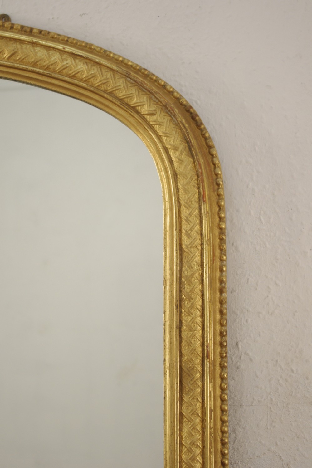 Victorian Gilt Large Arch Top Overmantle Mirror View IV