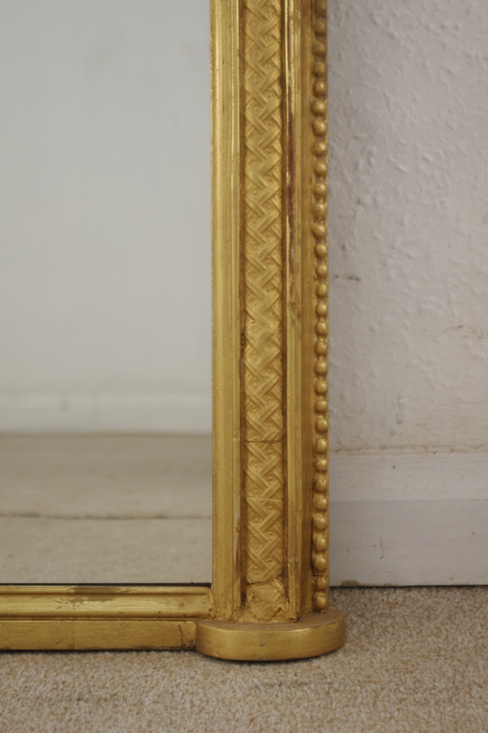 Victorian Gilt Large Arch Top Overmantle Mirror View VI