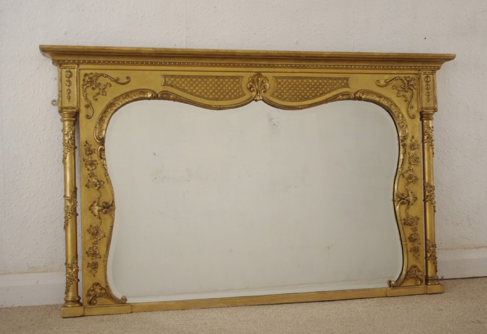 Victorian Gilt Overmnatle Mirror View II