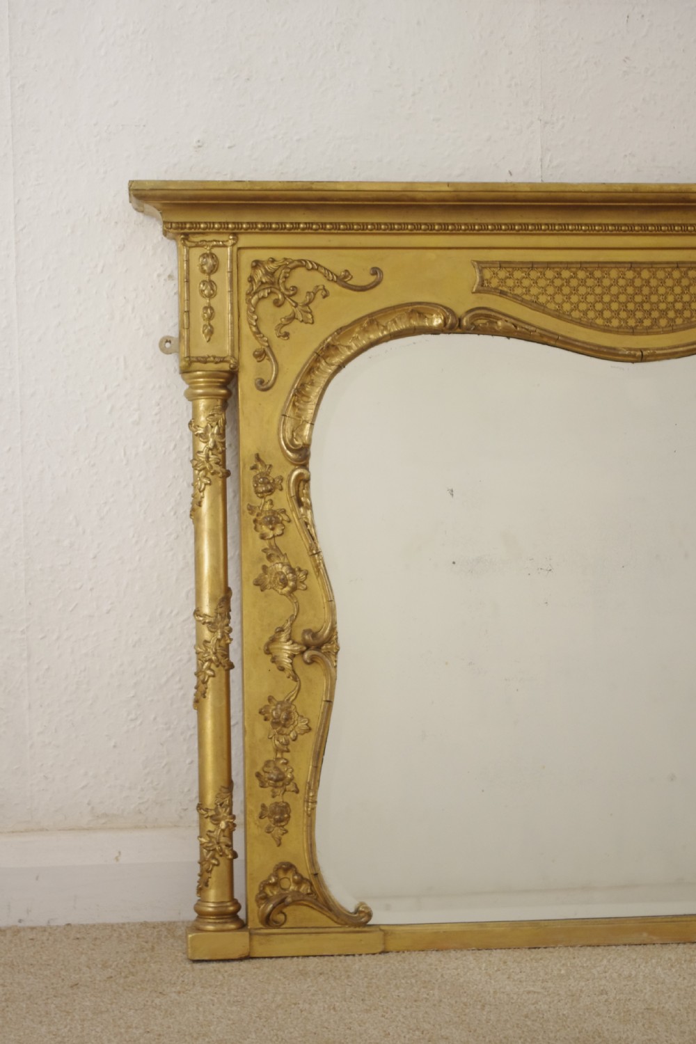 Victorian Gilt Overmnatle Mirror View III