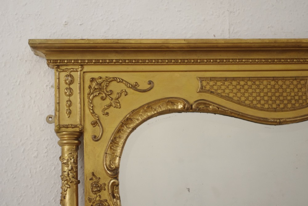 Victorian Gilt Overmnatle Mirror View IV