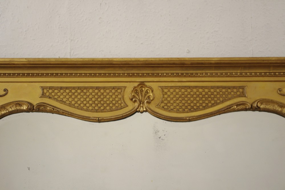 Victorian Gilt Overmnatle Mirror View V