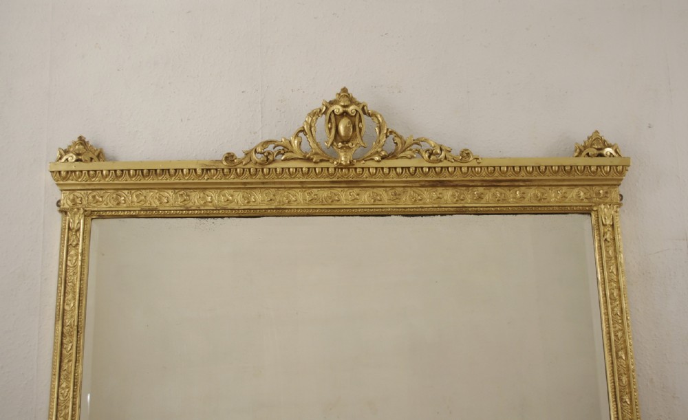 Victorian Gilt Large Overmantle Mirror View II