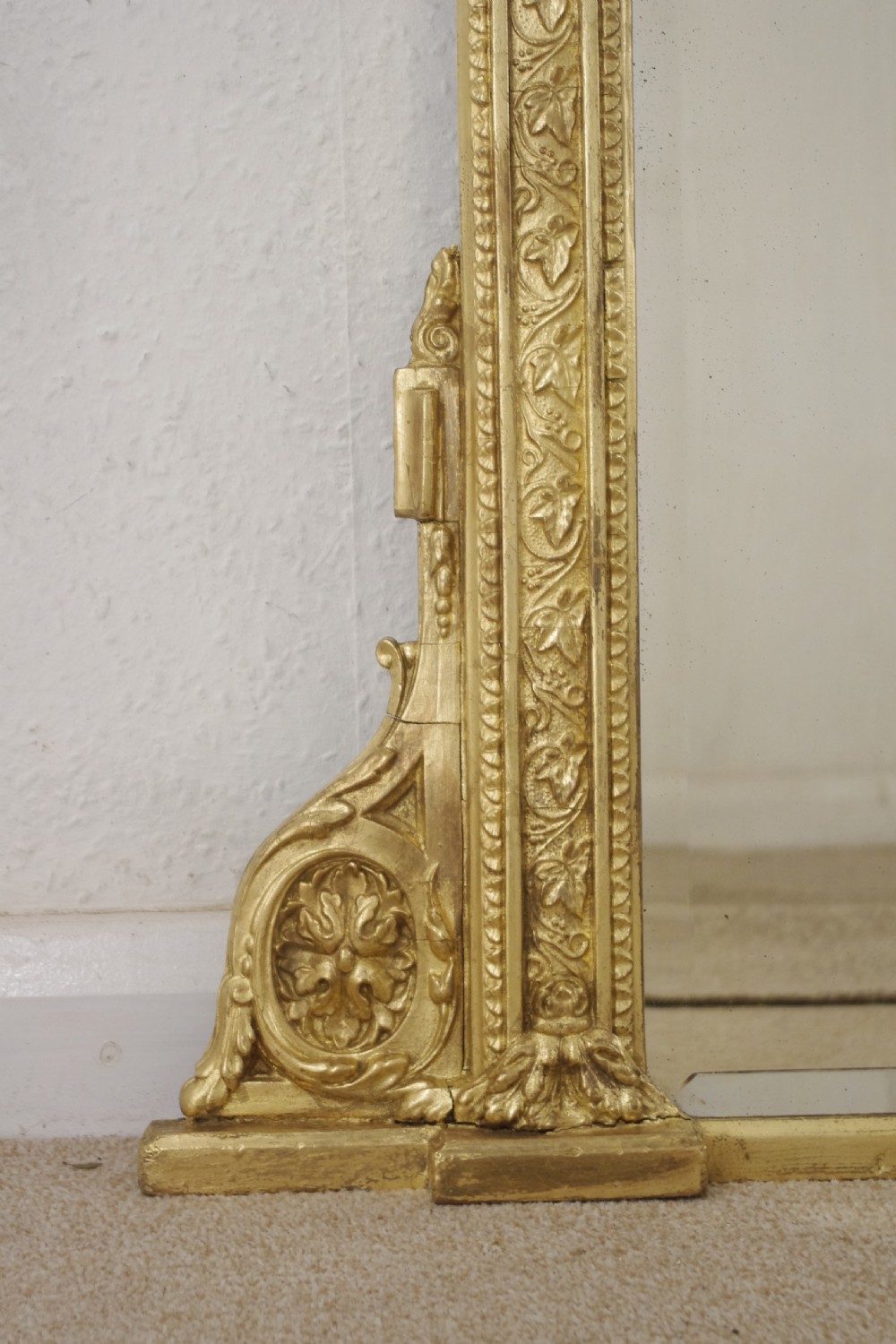 Victorian Gilt Large Overmantle Mirror View VI