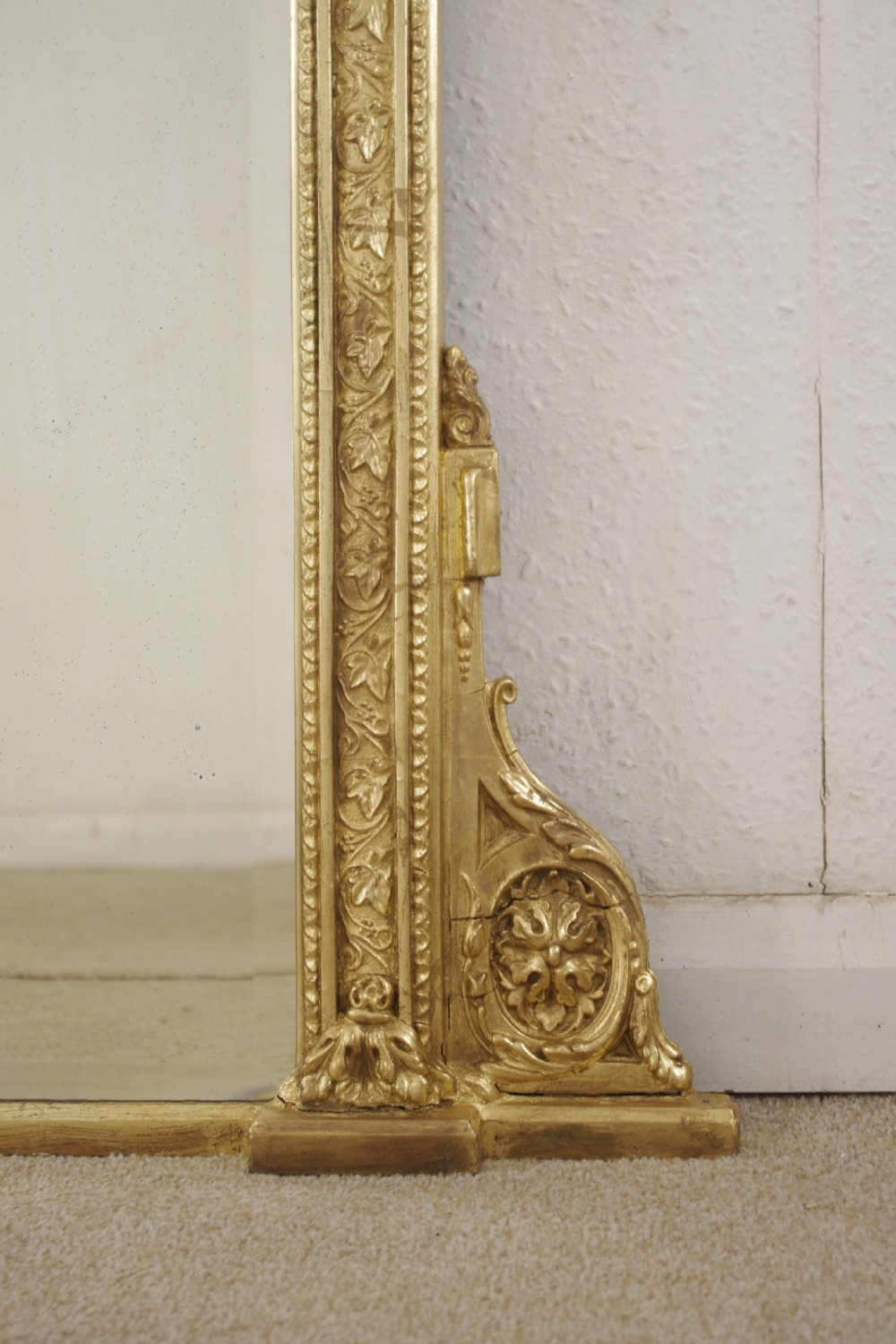 Victorian Gilt Large Overmantle Mirror View VII