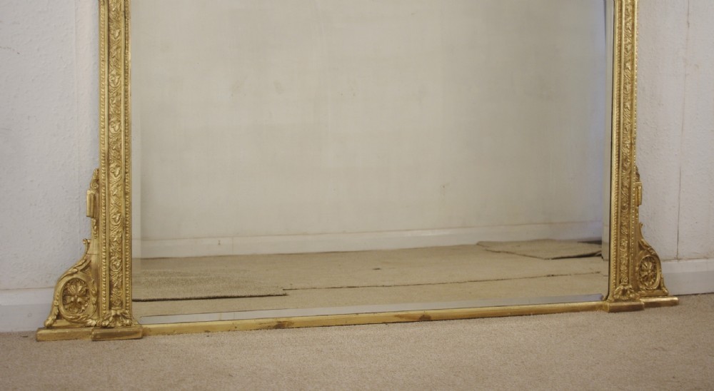 Victorian Gilt Large Overmantle Mirror View VIII