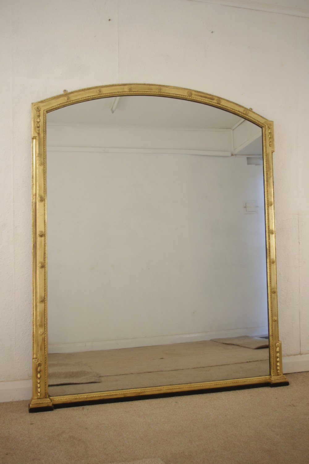Victorian Gilt Large Overmantle Mirror