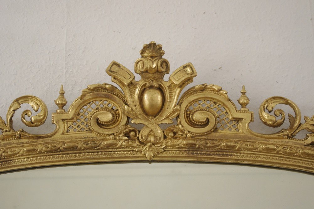 Victorian Gilt Arch Top Overmantle Mirror View IV