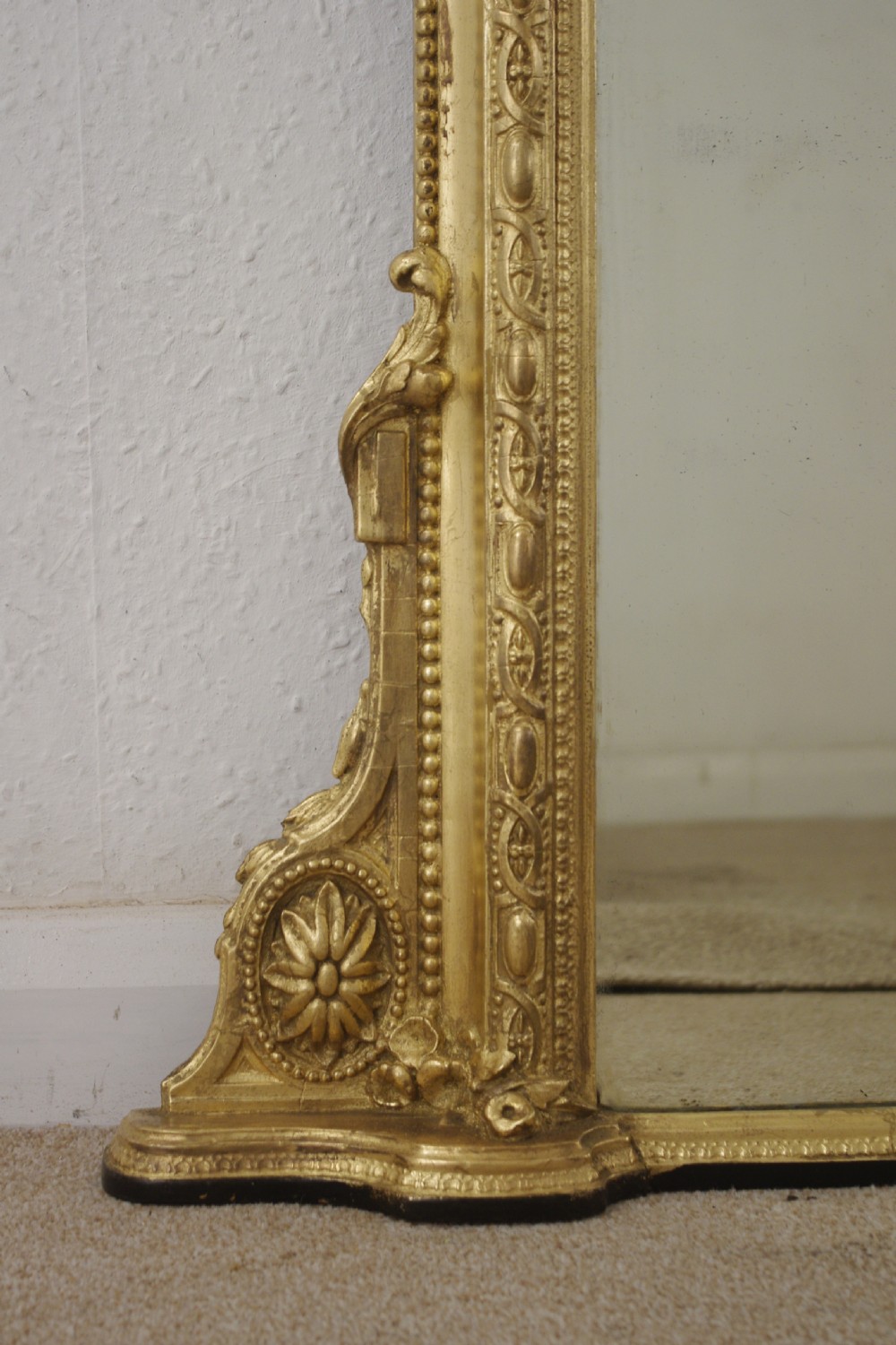 Victorian Gilt Arch Top Overmantle Mirror View VIII