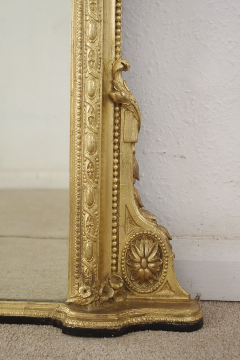 Victorian Gilt Arch Top Overmantle Mirror View IX