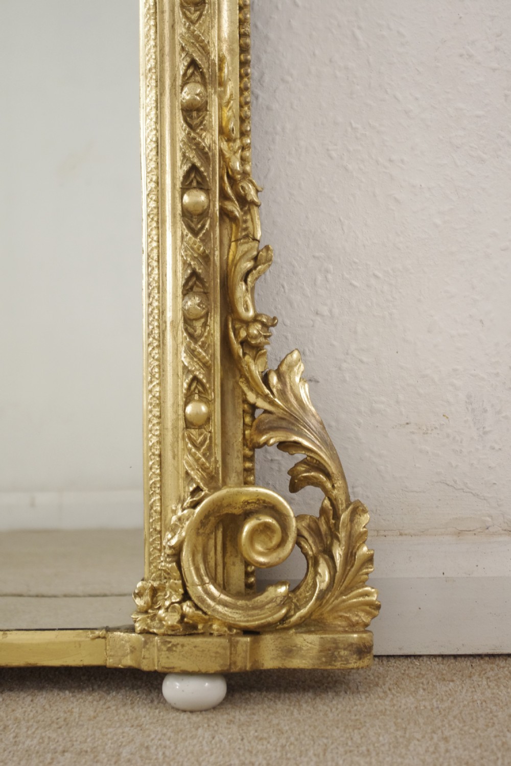 Victorian Gilt Arch Top Overmantle Mirror View VII