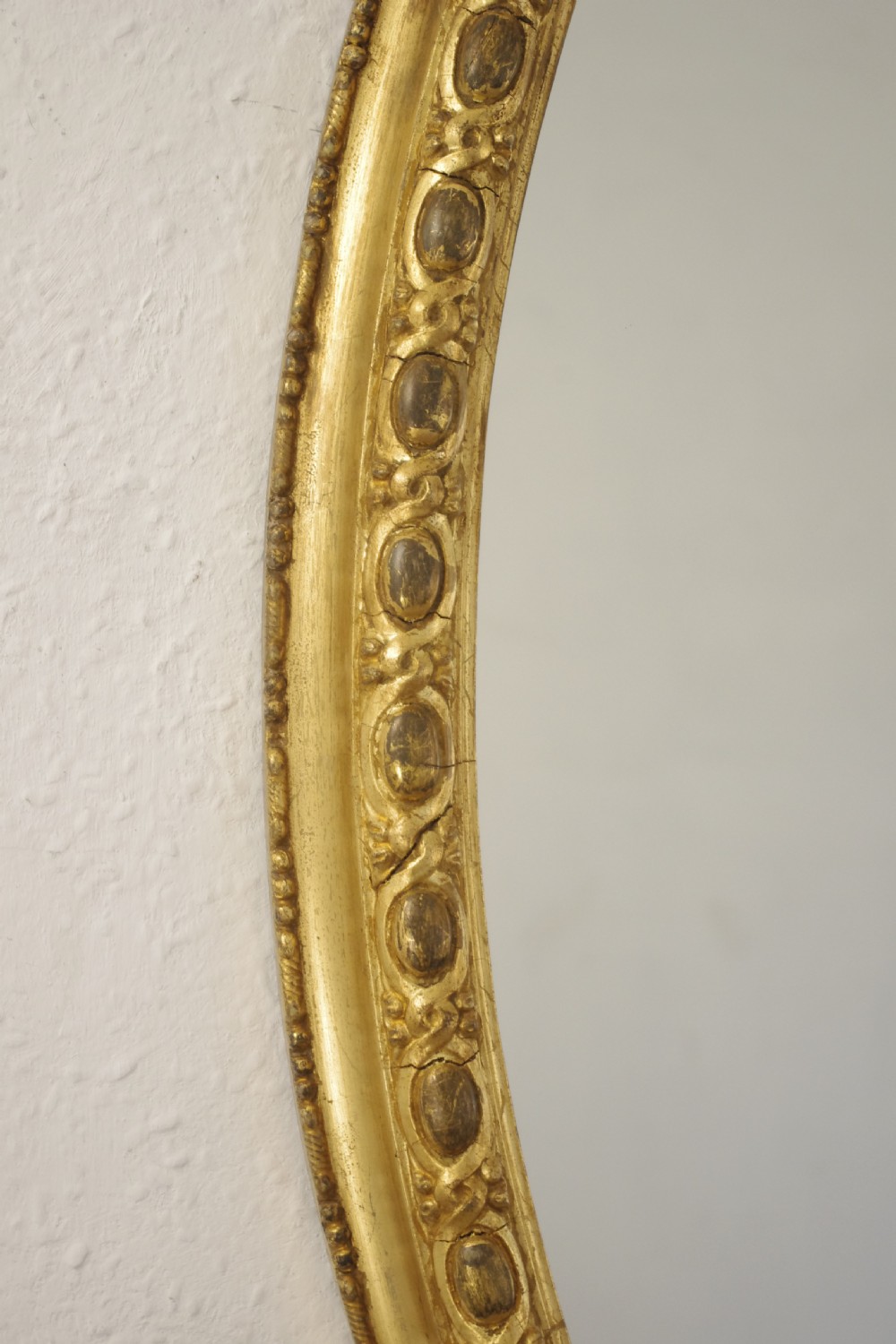 Victorian Gilt Large Oval Overmantle Mirror View VIII