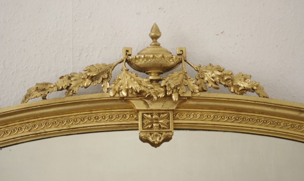 Victorian Gilt Arch Top Overmantle Mirror View III