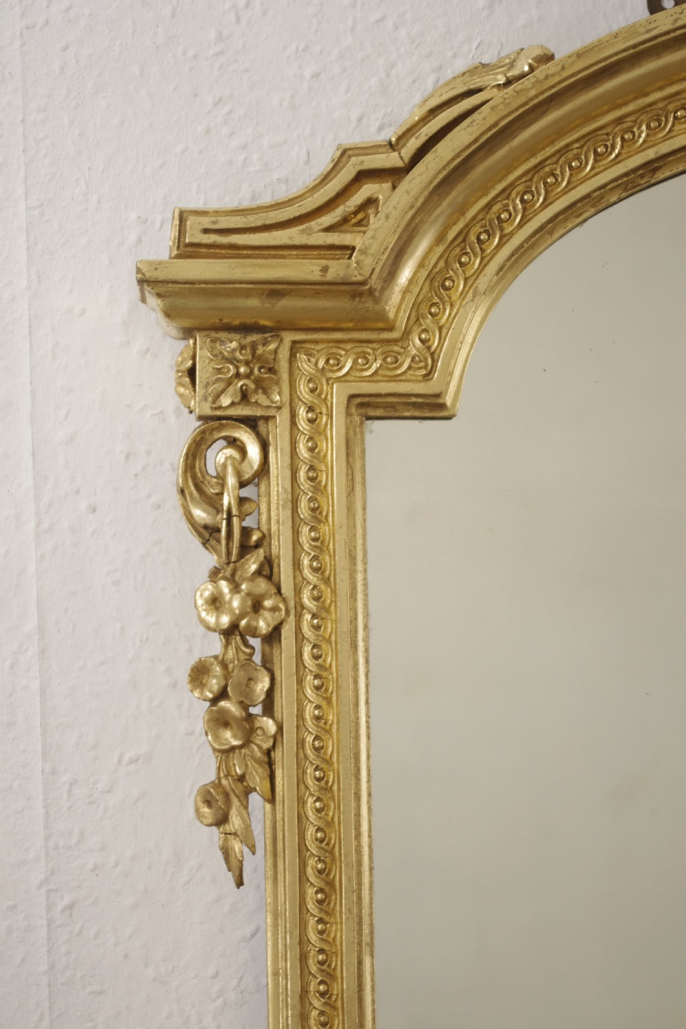 Victorian Gilt Arch Top Overmantle Mirror View IV