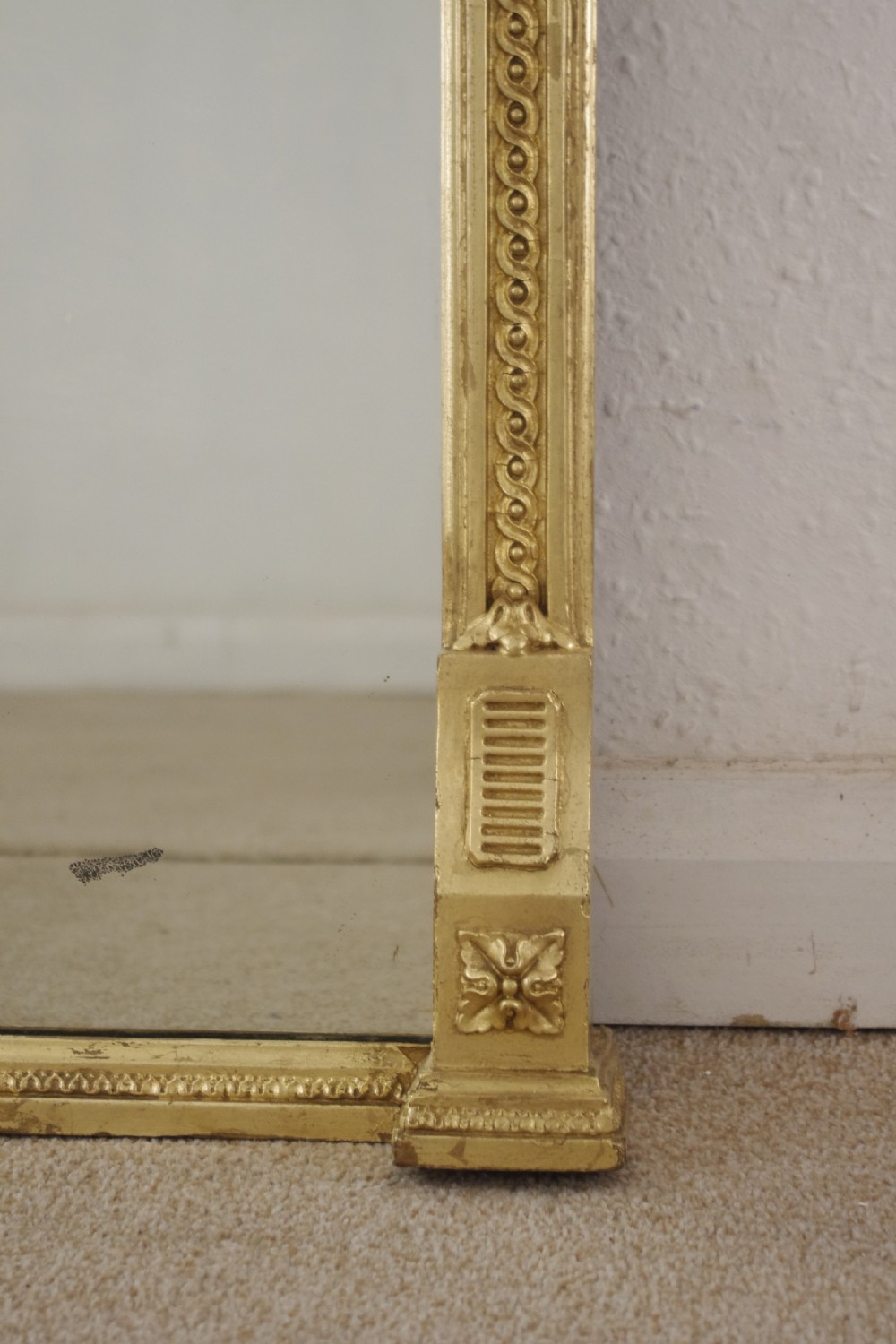 Victorian Gilt Arch Top Overmantle Mirror View VII