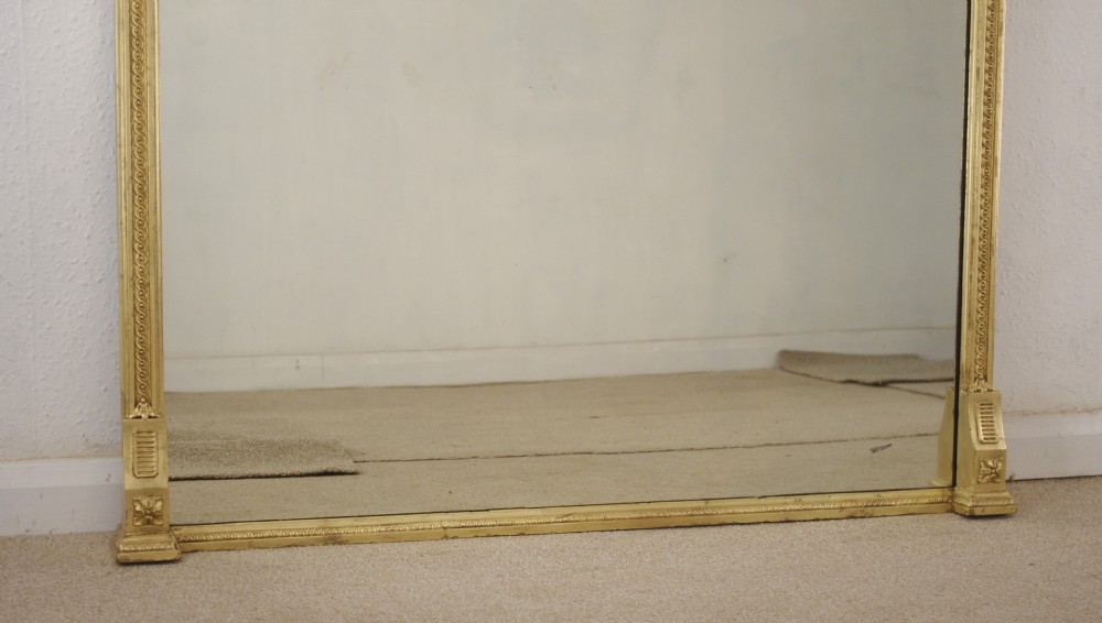 Victorian Gilt Arch Top Overmantle Mirror View VIII