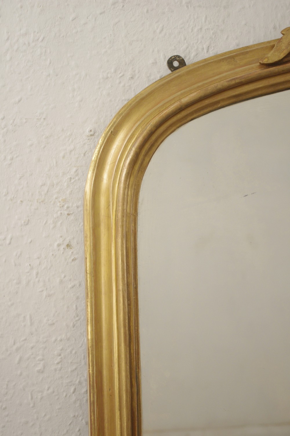 Victorian Gilt Wood Arch Top Large Overmantle Mirror View V