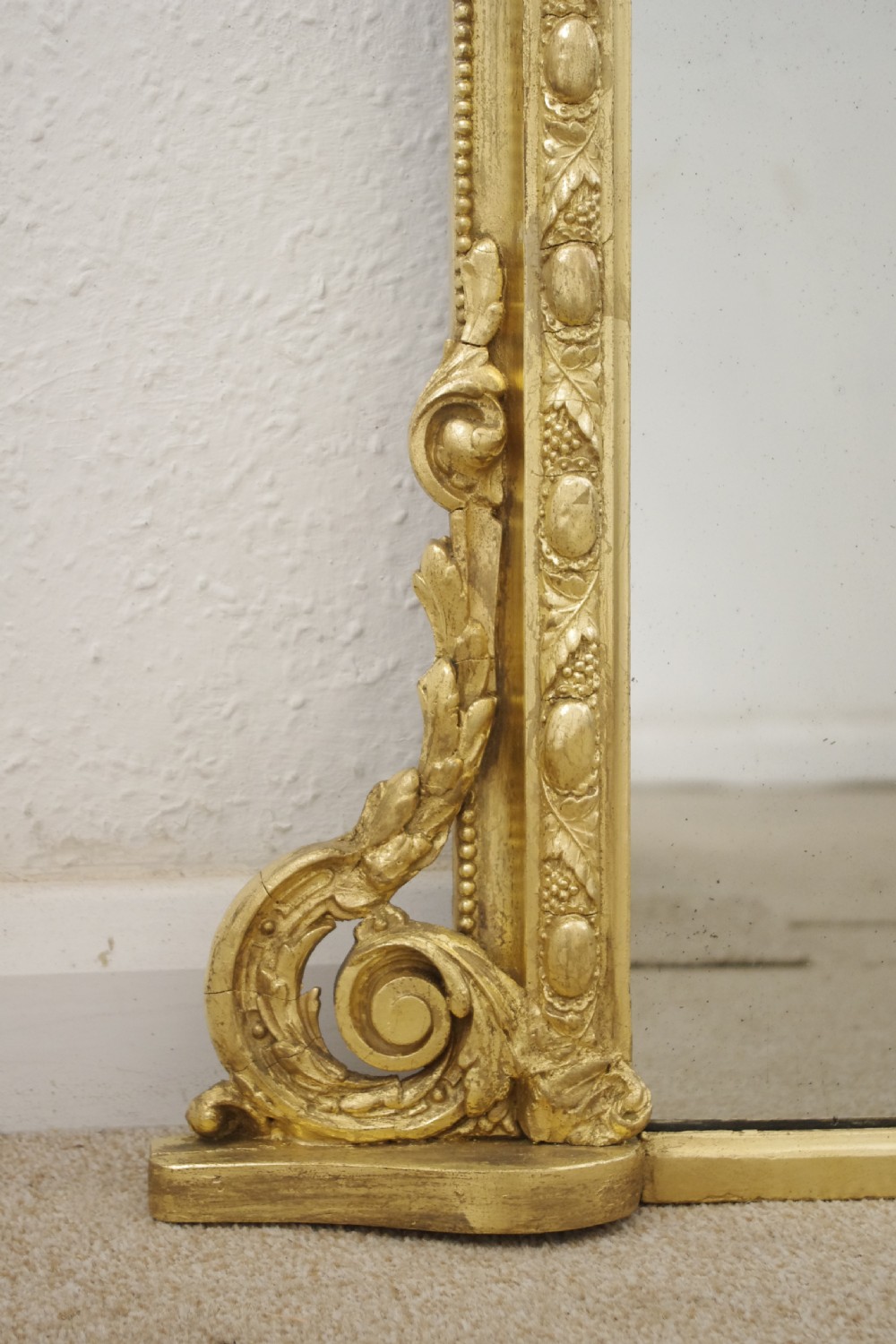 Victorian Gilt Arch Top Overmantle Mirror  View VII