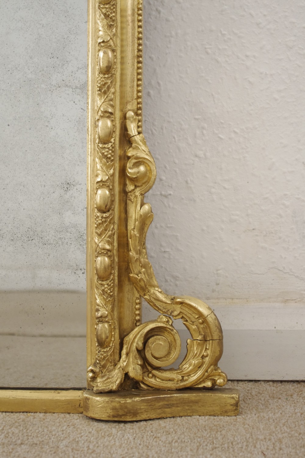 Victorian Gilt Arch Top Overmantle Mirror  View VIII