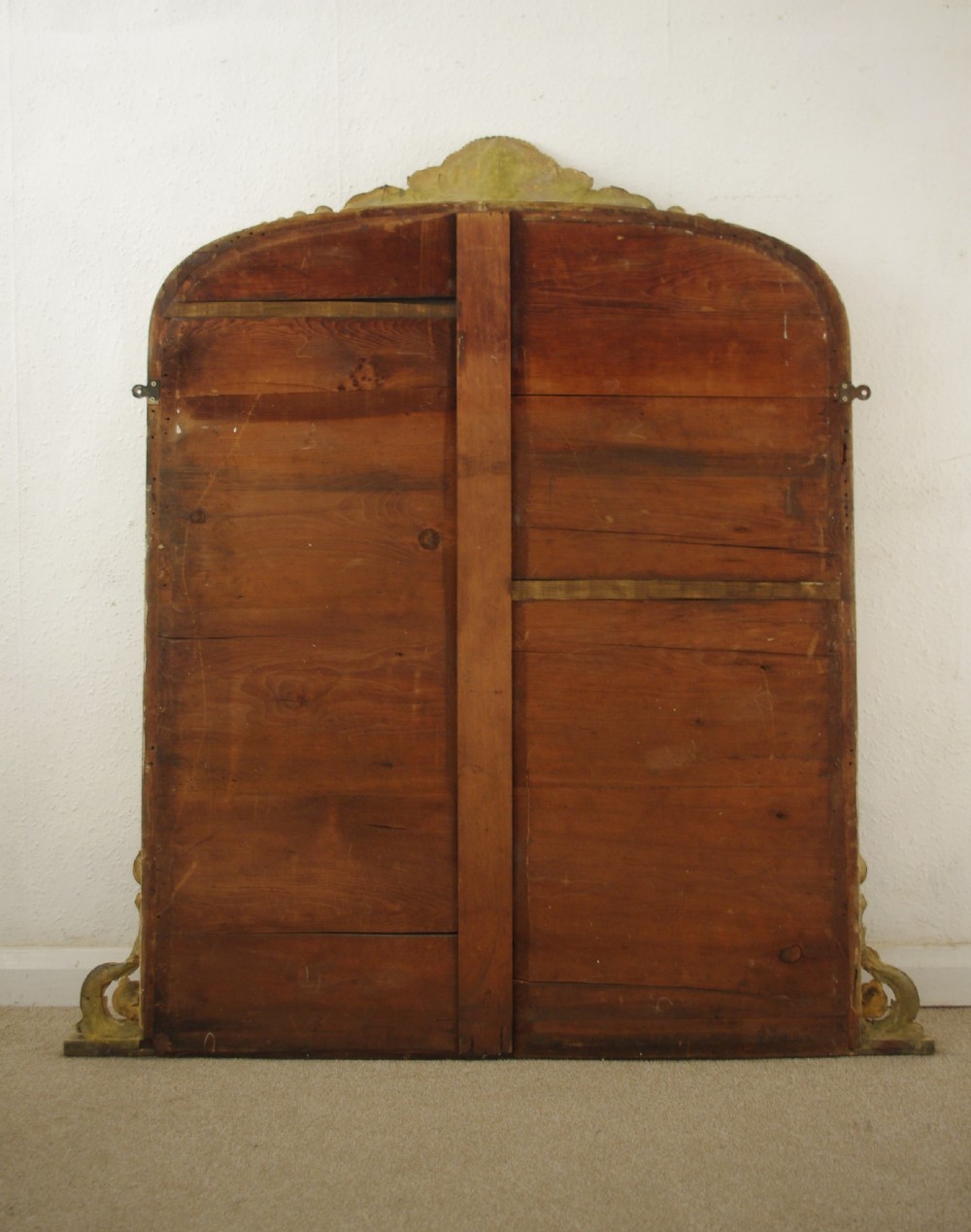 Victorian Gilt Arch Top Overmantle Mirror  View X