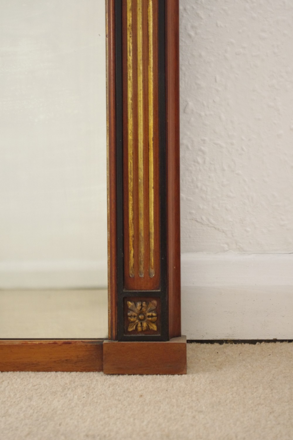 Victorian Mahogany and Parcel-Gilt Overmantle Mirror View VII