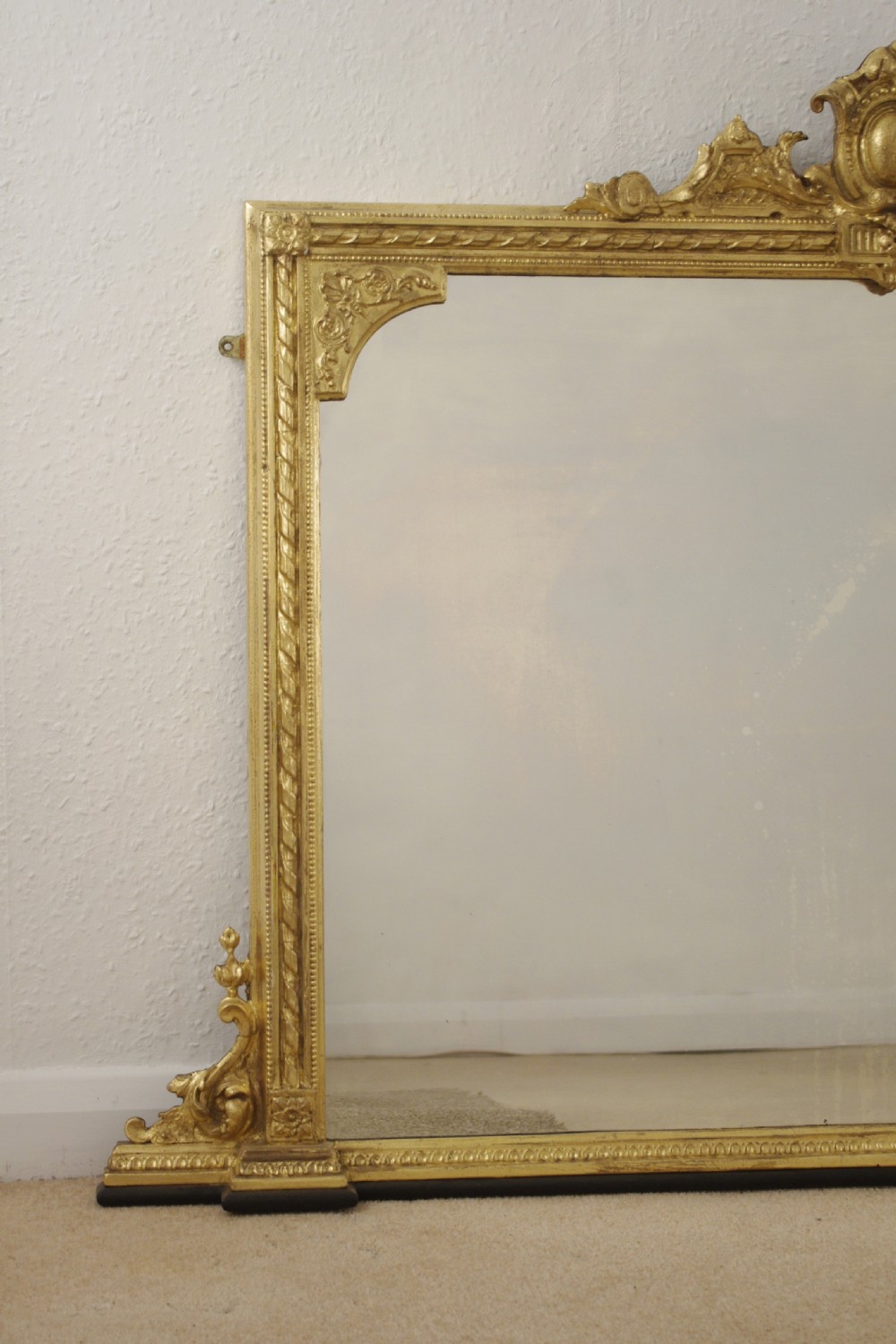 Victorian Gilt Overmantle Mirror View II