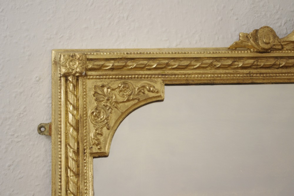 Victorian Gilt Overmantle Mirror View V