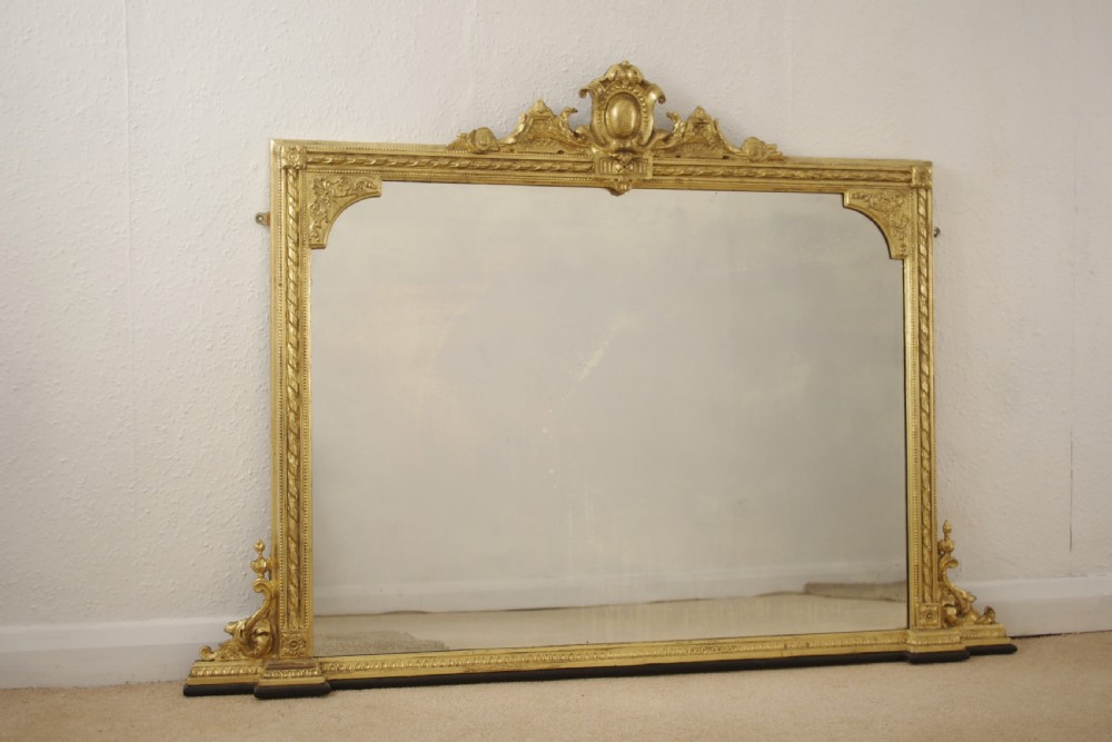 Victorian Gilt Overmantle Mirror View IX