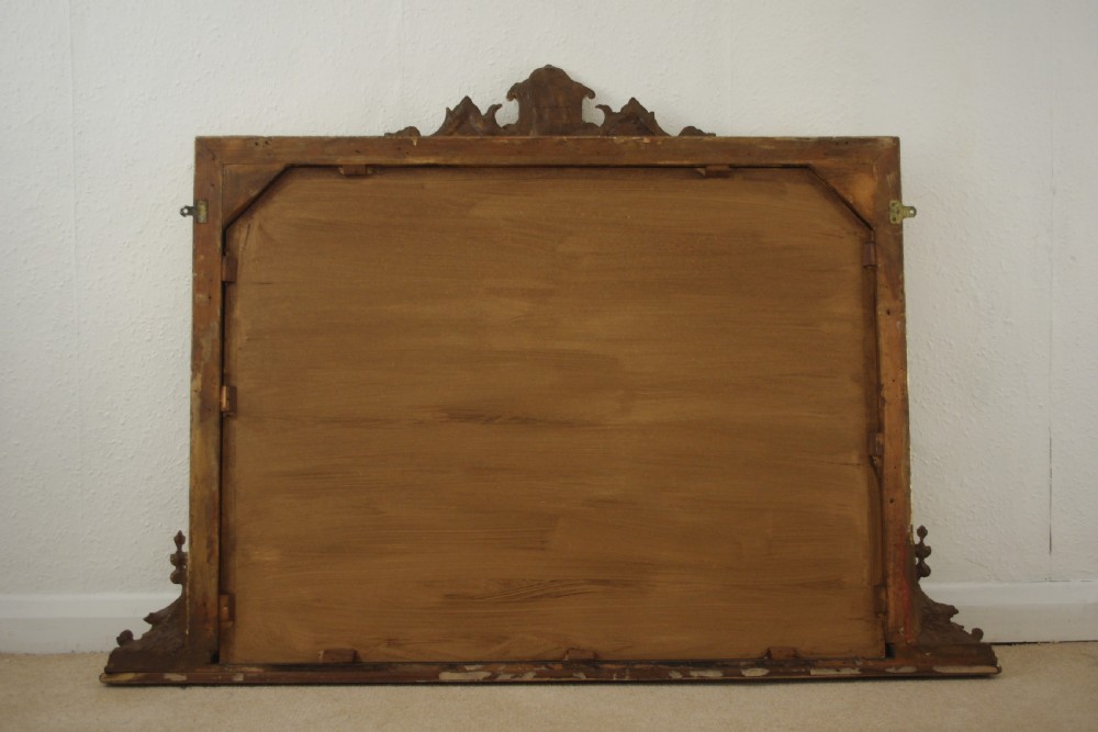 Victorian Gilt Overmantle Mirror View X