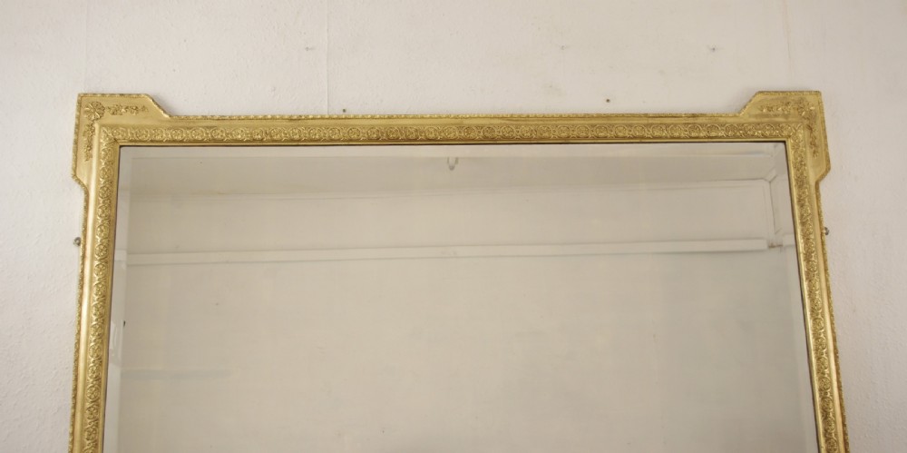 Very Large Victorian Gilt Overmantle Mirror View II