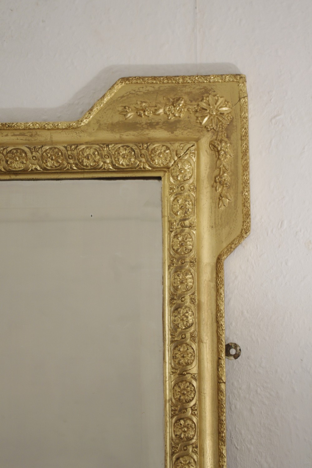 Very Large Victorian Gilt Overmantle Mirror View V