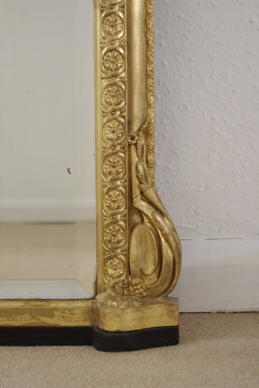 Very Large Victorian Gilt Overmantle Mirror View VII