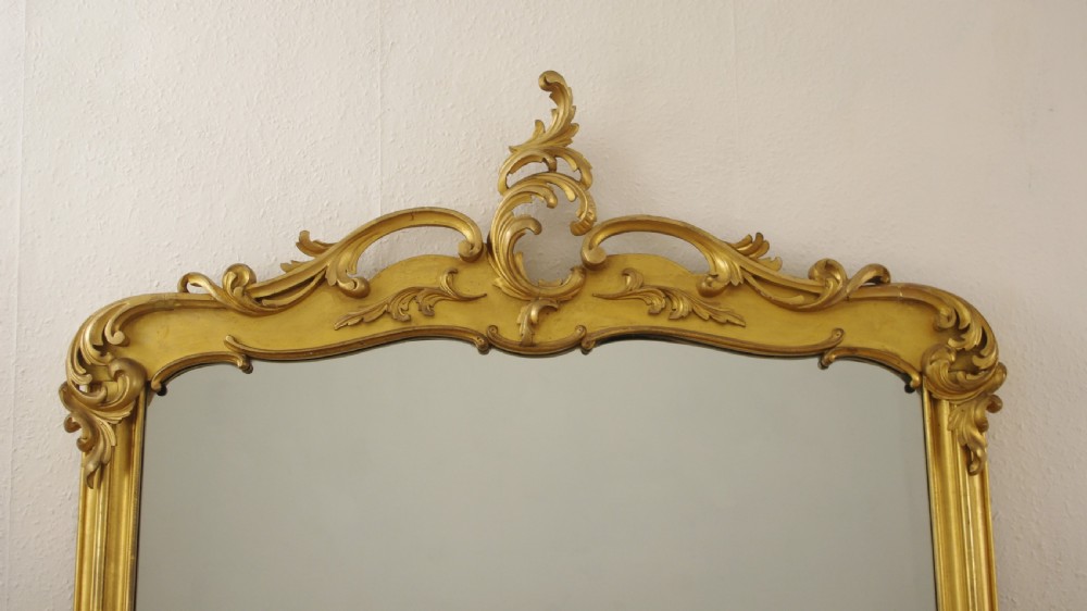 Victorian Gilt Wood Overmantle Mirror View III