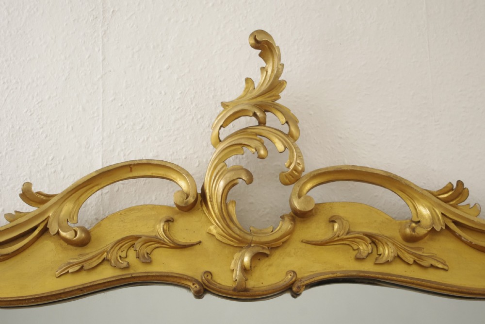 Victorian Gilt Wood Overmantle Mirror View V