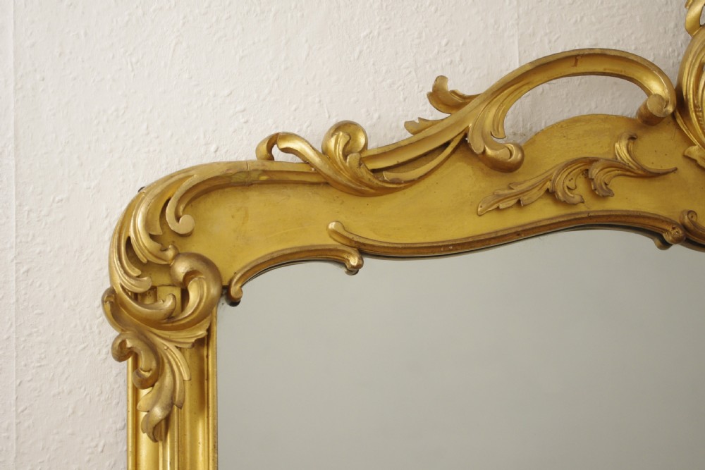 Victorian Gilt Wood Overmantle Mirror View VI