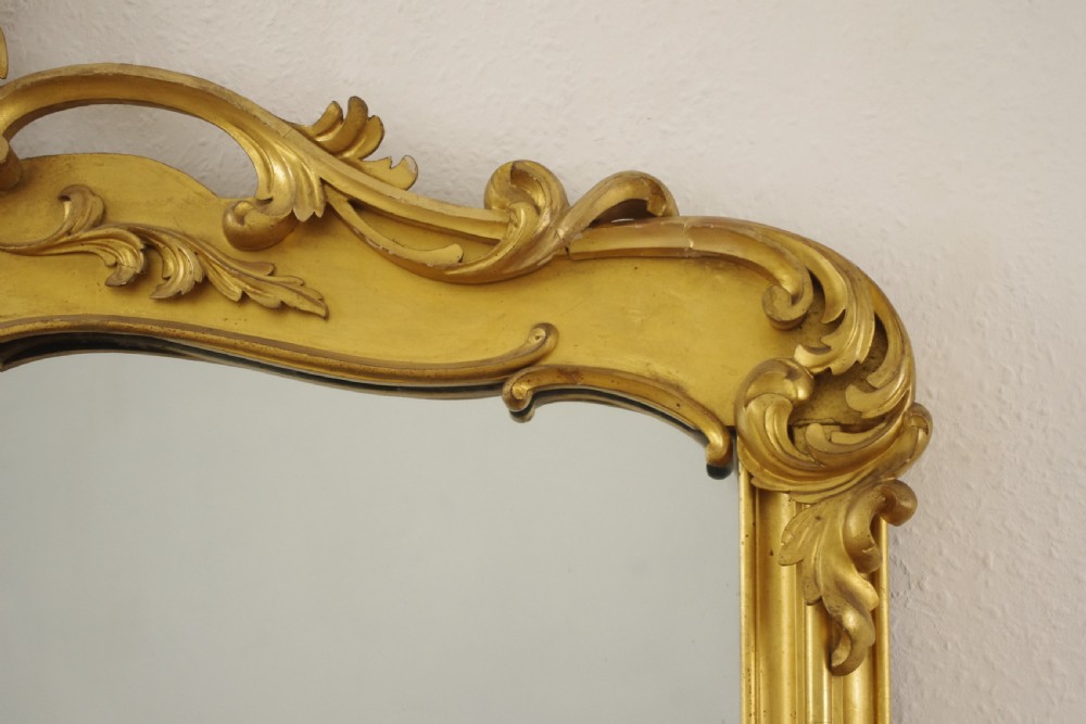 Victorian Gilt Wood Overmantle Mirror View VII