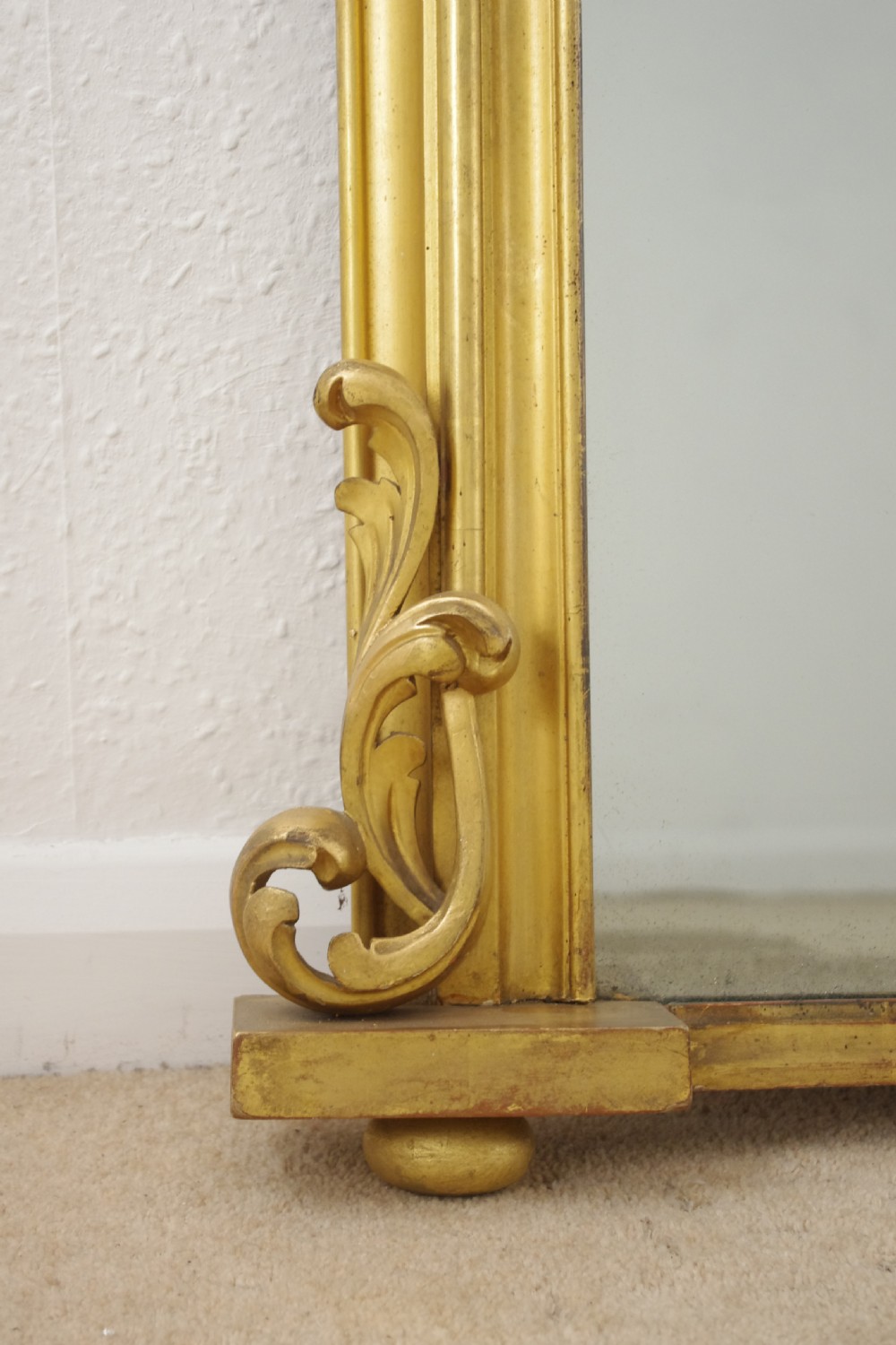 Victorian Gilt Wood Overmantle Mirror View VIII