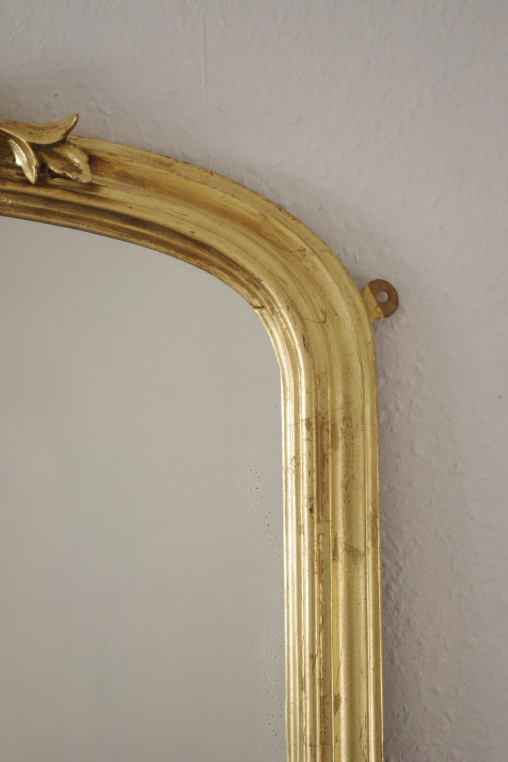 Victorian Gilt Wood Large  Arch Top Overmantle Mirror View IV