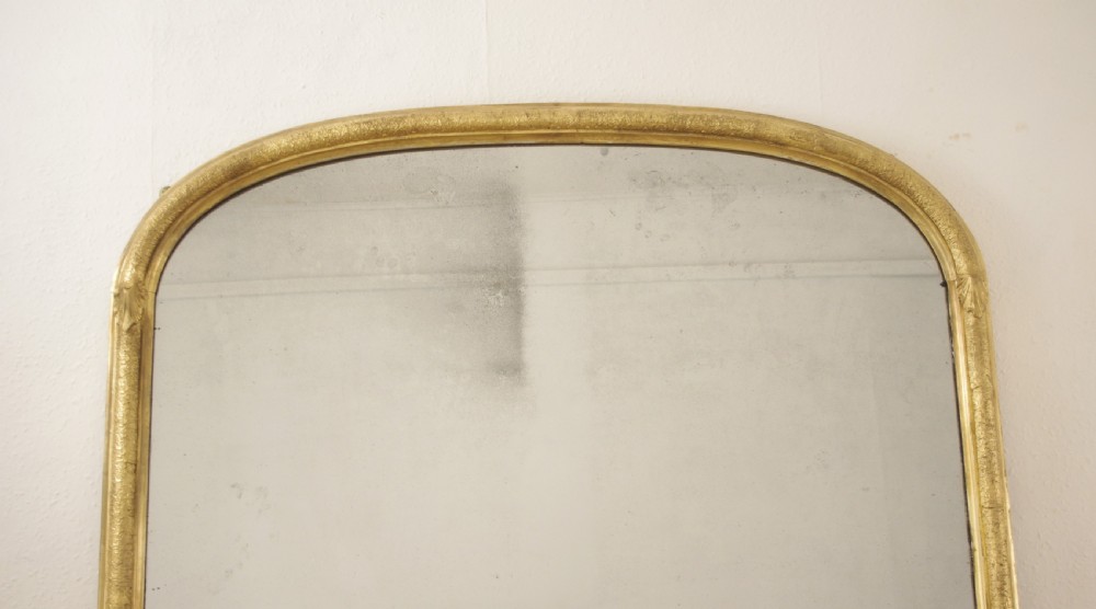 Victorian Gilt Large Arch Top Overmantle Mirror View II