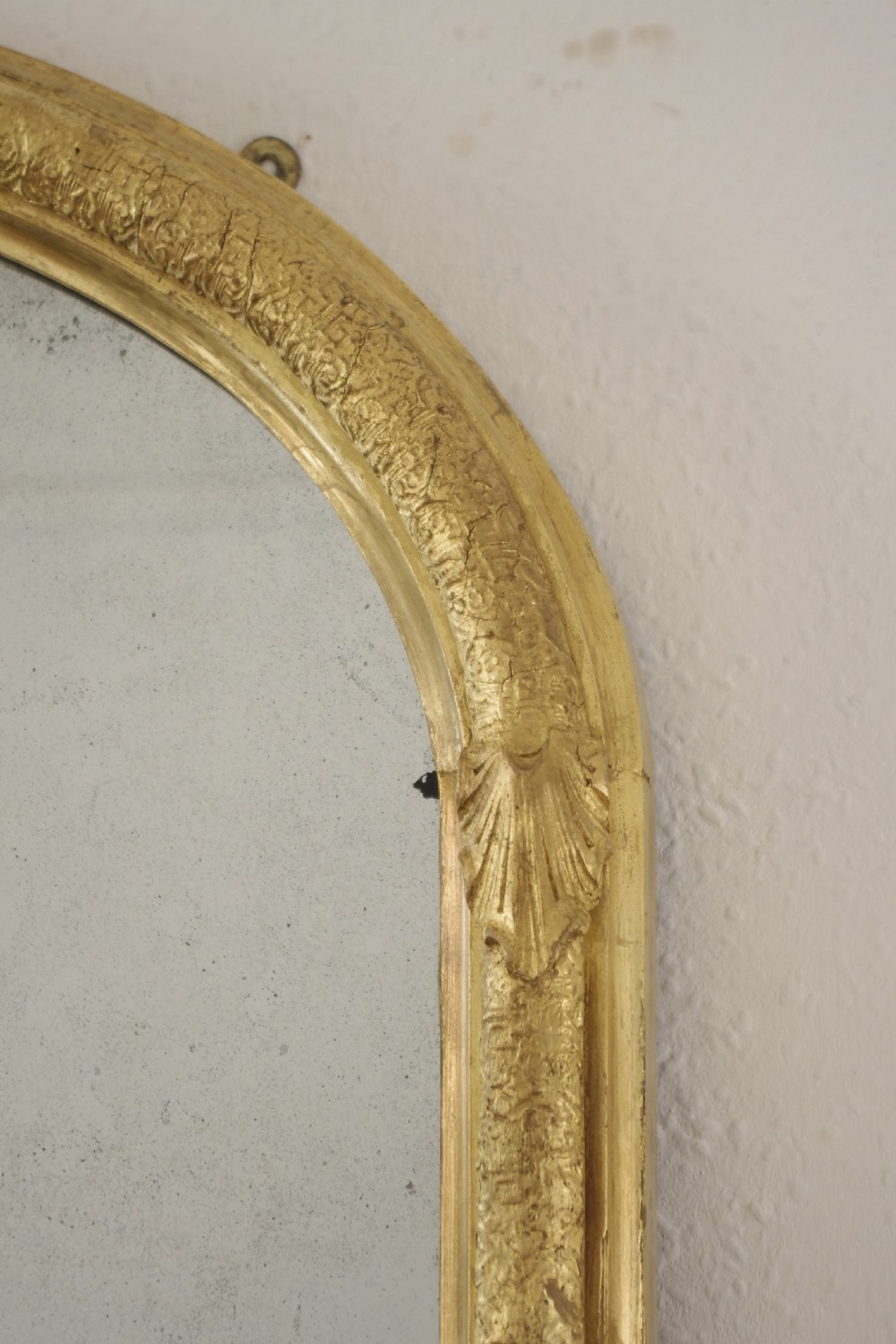 Victorian Gilt Large Arch Top Overmantle Mirror View IV