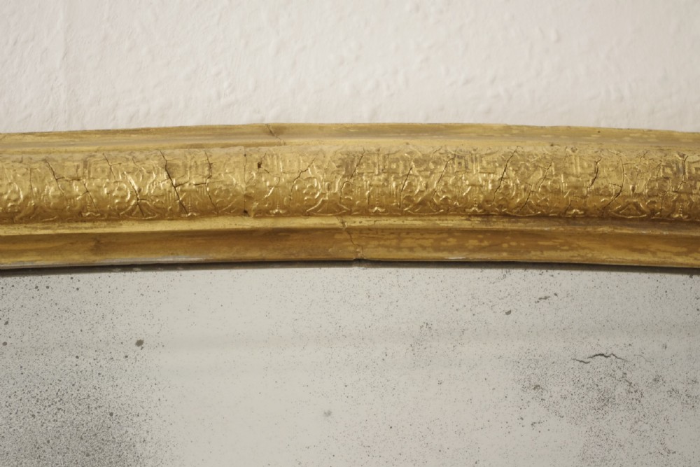 Victorian Gilt Large Arch Top Overmantle Mirror View V
