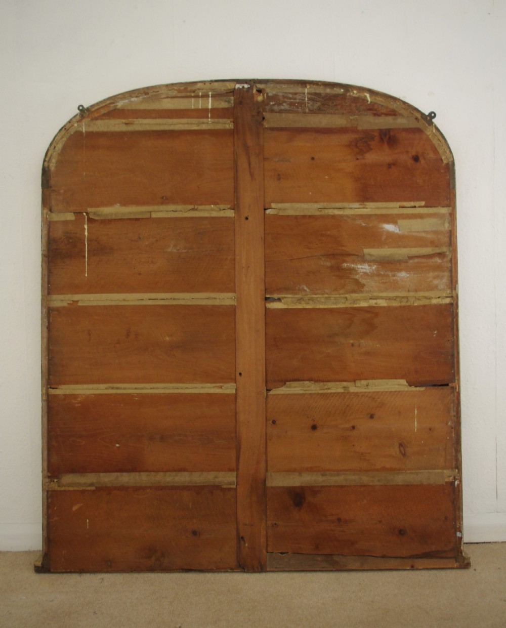 Victorian Gilt Large Arch Top Overmantle Mirror View IX
