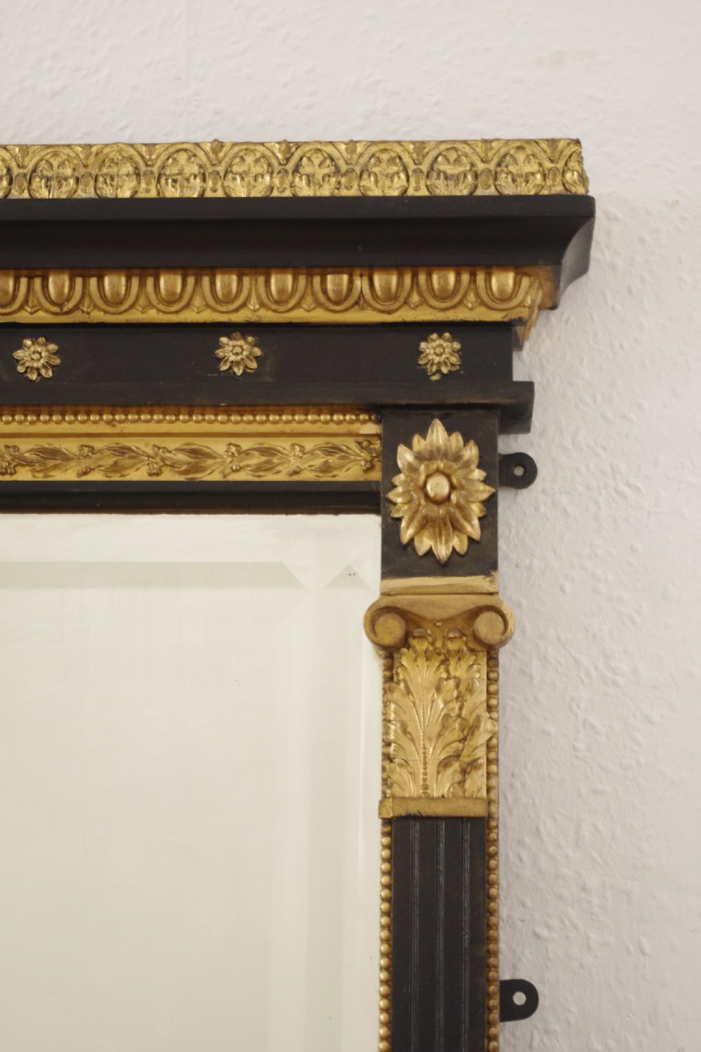 Victorian Ebonised and Parcel-Gilt Overmantle Mirror View IV