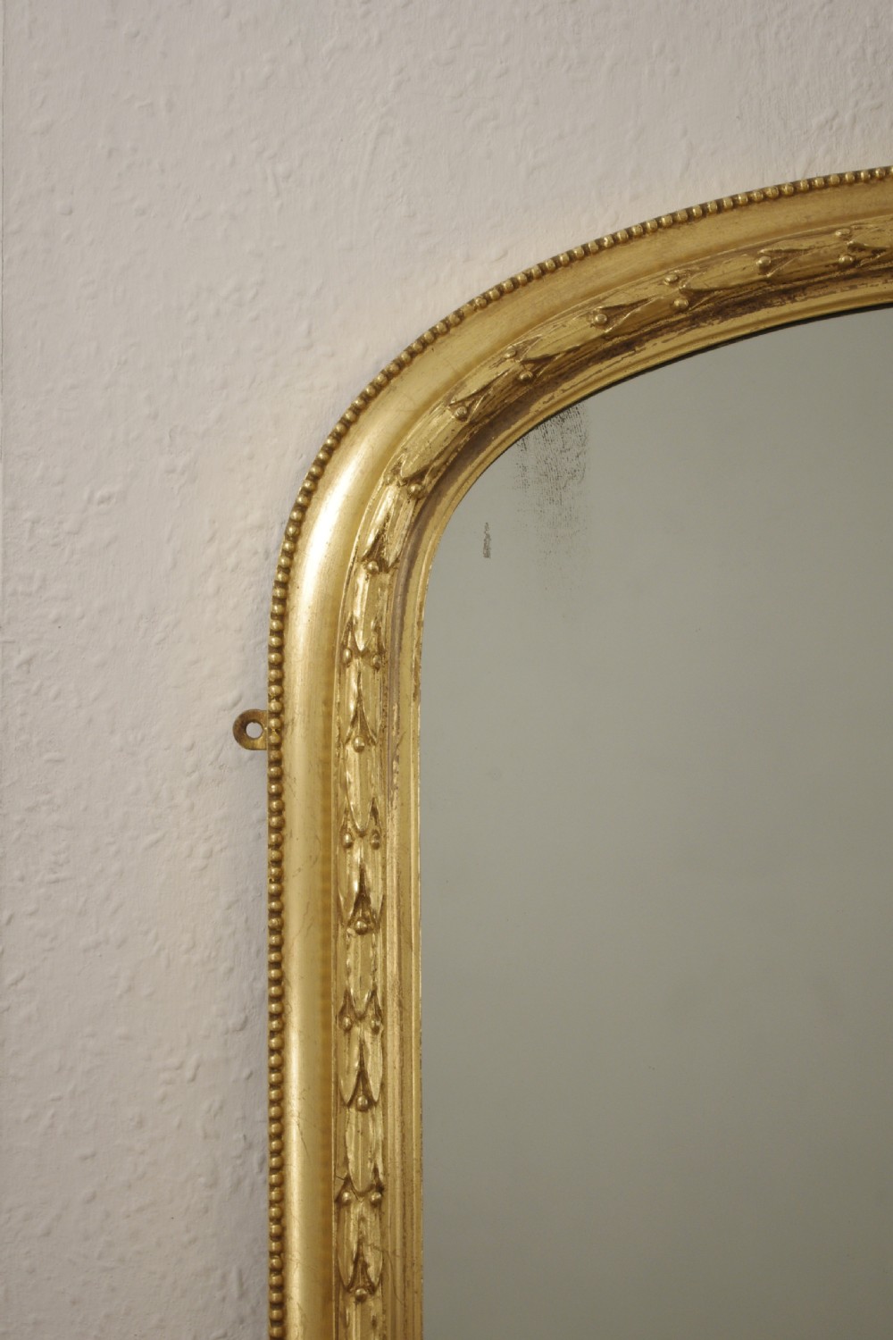 Victorian Gilt Large Arch Top Overmantle Mirror View V