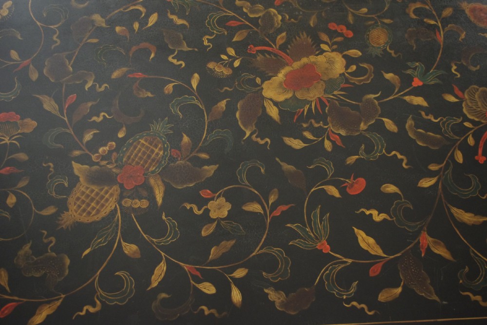 Chinese Black Lacquer and Parcel-Gilt Large Low Table/Coffee Table View VII