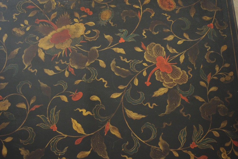 Chinese Black Lacquer and Parcel-Gilt Large Low Table/Coffee Table View VIII