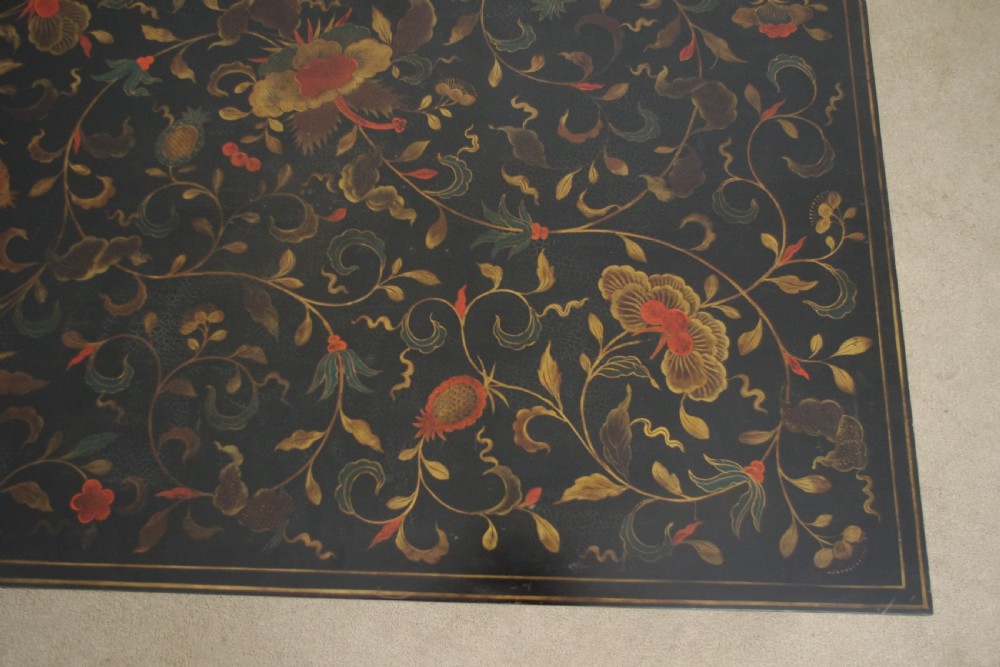 Chinese Black Lacquer and Parcel-Gilt Large Low Table/Coffee Table View X