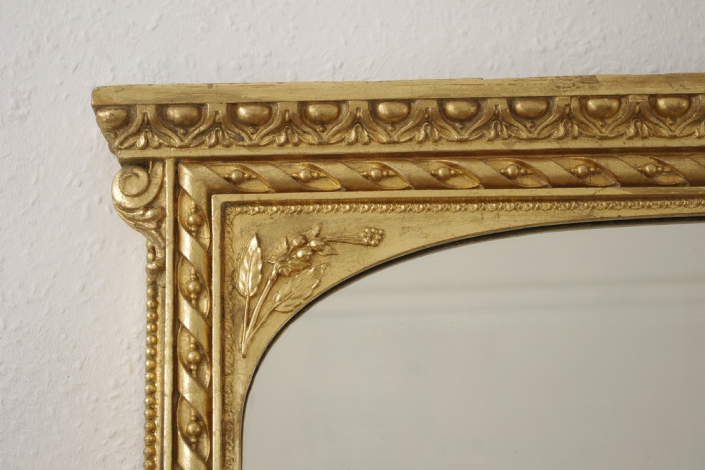 Victorian Gilt Large Overmantle Mirror View IV