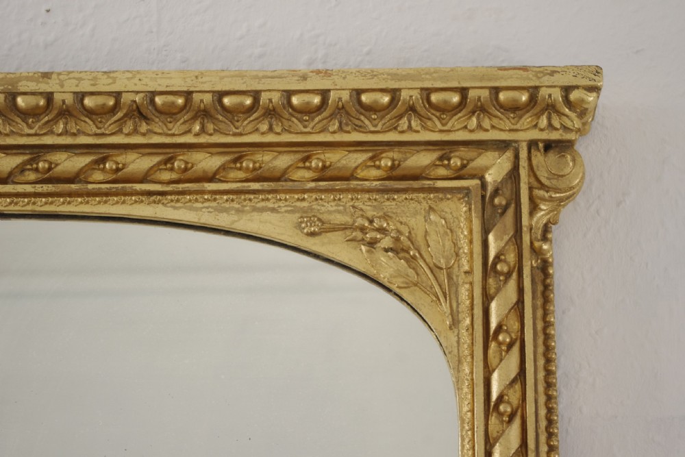 Victorian Gilt Large Overmantle Mirror View V