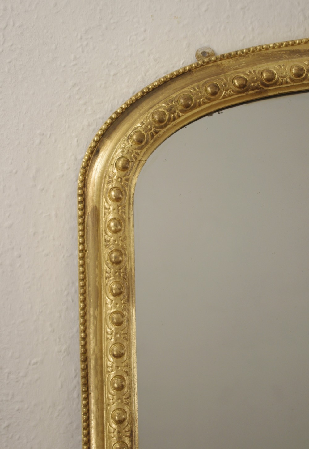 Victorian Gilt Large Arch Top Overmantle Mirror View IV